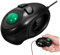 FUNNETOYU Kompakte Mini Trackball Ergonomische USB Kabelgebundene mit Daumensteuerung für Laptop Desktop Schwarz Leicht Tragbar Home Office