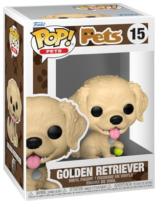 Funko POP! Pets: Dogs: Golden Retriever | Offizieller Fanartikel und Merch - Vinyl Sammelfigur als Regal Deko - Geschenkidee zum Geburtstag für Fans und Sammler
