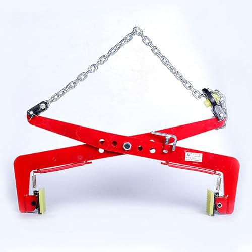 Vertical Plate Lifting Clamp, Vertical Plate Clamp Clamps with Chain Vertical Plate, for Lifting and Transporting Hanging Stone Fixture Clip Slate(32in)