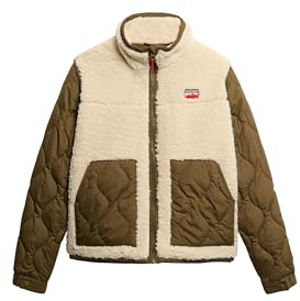 Superdry Damen Sherpa Fleece Hybrid-Jacke