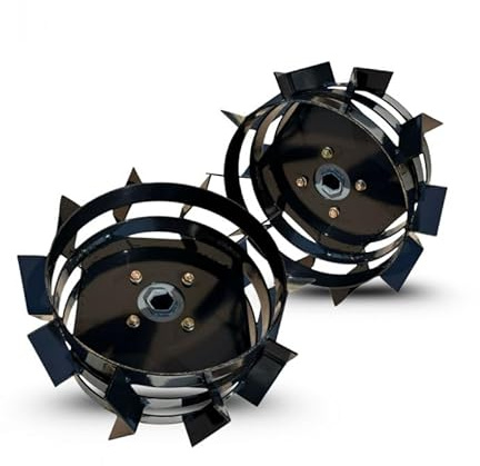 Paire de roues métalliques 4.00-8 axe 23 mm pour motoculteur toute marque – DAEWOO DAACC-116-23