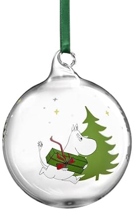 Muurla MOOMIN | Weihnachten | Glaskugel | Fichte | ⌀ 9 cm