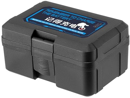 Alksubbm Multifunktions-Kamera-Akku-Box, Anti-Kollisions-Design, tragbar, für professionelle Fotografie-Ausrüstung, EVA-Batterie-Organizer für Kameras, Schwarz , D, Mass Beauty