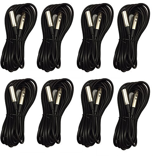 8 x Soundlab 6M XLR Microphone Cable