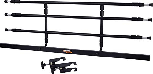 dobar Walky Guard 62201 - Griglia divisoria Robusta per Bagagliaio, Adatta a Qualsiasi Auto, 29-45 x 85-152 cm, Colore: Nero
