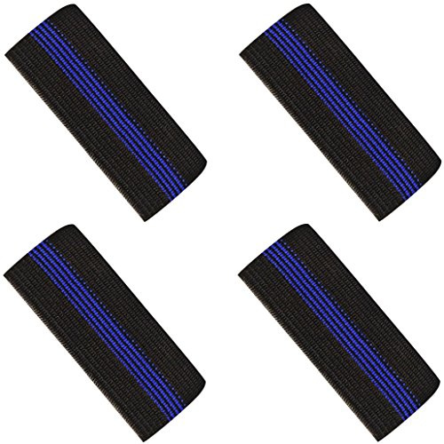 Agent Gear USA Mourning Bands - Thin Blue Line Elastic Badge Bands - 4 Pack