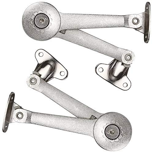 STARVAST 2 Pack Lid Support Hinge with Soft Close, Adjustable Lift up Stay Support Buffer Hinge Toy Box Hinge Support Drop Lids of Cabinet Support 40lb/2pcs