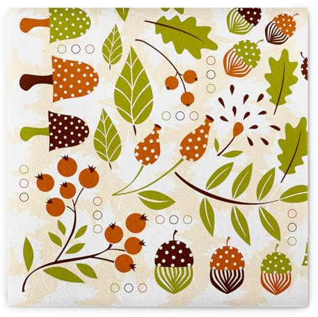 Mank Airlaid-Servietten 40x40 cm | Premium Einweg-Serviette | textilähnlich und saugstark | perfekt für herbstliche Events & Partys | 50 Stück | Timo