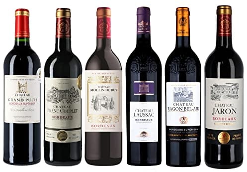 Coffret Cadeau Assorti Dégustation 6 Bordeaux Médaille d'Or - Sélection de vins rouges médaillés de Bordeaux (6 x 0.75 l)
