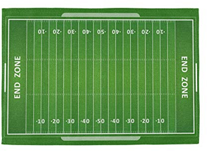 Bardic Unimagic 1 Stück waschbare Tischsets American Football Feld Muster Tischsets 45,7 x 30,5 cm hitzebeständige rutschfeste Platzsets für Küche Esstisch