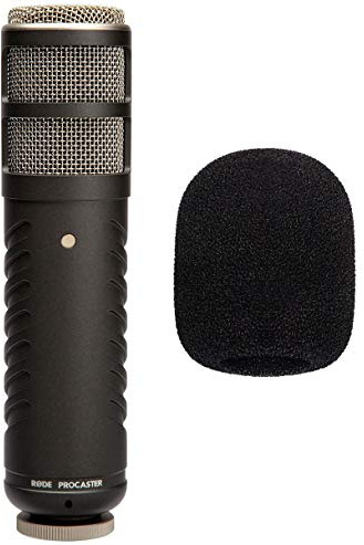 Rode Procaster Sprecher-Mikrofon + keepdrum WS02 Windschutz