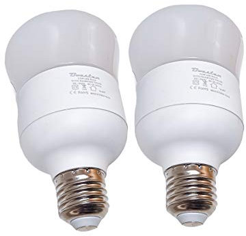 LEDLUX LC2711W - 2 lámparas antimosquitos LED E27 repelente de mosquitos 11 W 3 en 1 para interior y exterior