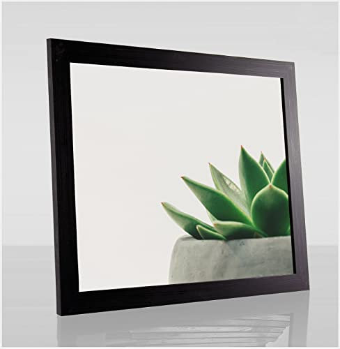 Bilderrahmen Diamond 40x50 cm Schwarz gemasert ideal für Diamond Painting mit 1 mm antireflex Kunstglas