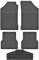 Fußmatten Vorne 2er Set für VW Polo 2 1981-1994 80 86C Gummi Gumimatten