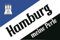U24 Aufkleber Hamburg meine Perle Motiv III Flagge Fahne 8 x 5 cm Autoaufkleber Sticker