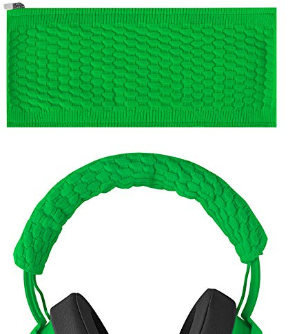 GEEKRIA - Fascia per Capelli, Compatibile con Razêr Kraken PRO V2, 7.1 V2, Ultimate Gaming Headset, Elastico in Tessuto a Maglia protettore/Fascia protettore Parti di Riparazione (Verde)