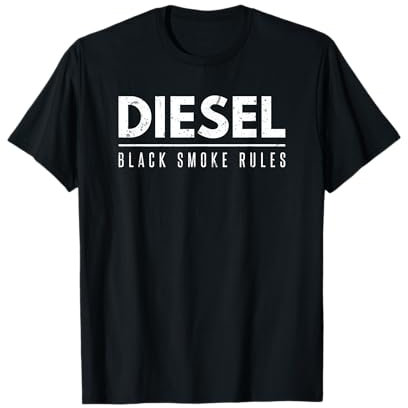 Diesel Smoke Rules Diesels Trucks Roll Coal Power Black Soot T-Shirt