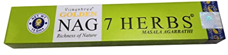 Räucherstäbchen Vijayshree Incense Golden Nag 7 Herbs 15gr.