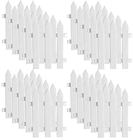 Steccato di plastica albero di Natale recinzione della decorazione per giardino Prato Giardino domestico White Wedding 20PCS Garden Decor