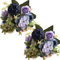 Künstliche Blumen, 2Pcs Unechte Pfingstrose Deko Gefälschte Rose Seide Hortensie Bunch Faux Herbstblumenstrauß, Blumenarrangements Tischdekoration Hochzeitssträuße für Party Dekoration Indoor