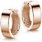 Materia Damen Creolen 18mm rosegold Klappcreolen 5mm breit rose vergoldet SO-67