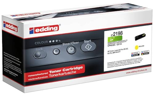 edding Toner ersetzt HP 201A (CF402A) Kompatibel Gelb 1400 Seiten EDD-2198 18-2198