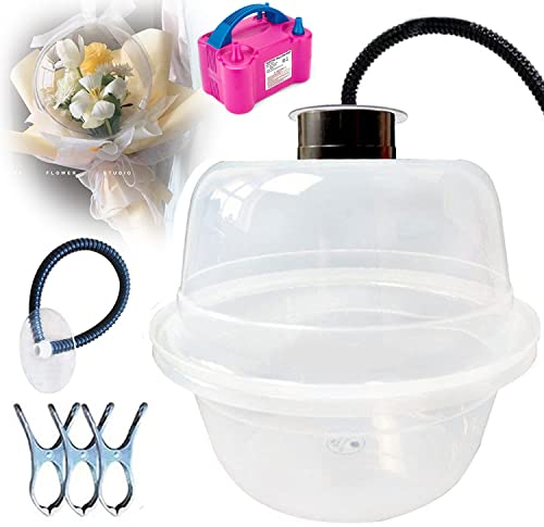 CICOLO 18 DIY Ballon Stopfmaschine with Balloon Pump und Ballon Expander Extractor für Ballon Rose Bouquet Hochzeit Weihnachten Geburtstag Party Geschenk Kunst Ballon Dekoration,White