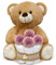 MilaBoo® Kleine Vintage Windeltorte Mädchen mit großem Teddybär I Liebevolles Geschenk zur Geburt I Handgemachte Babyparty Geschenk