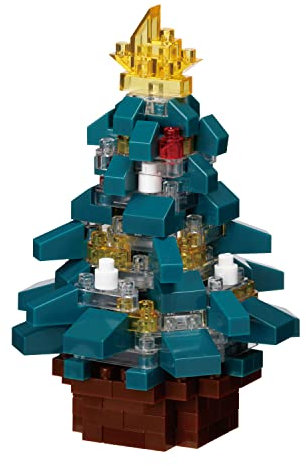 KAWADA nanoblock - Natale - Albero di Natale Versione 2, Collezione Serie Kit Costruzione, NAN22639