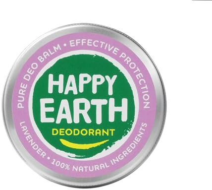 Happy Earth Deodorant Balsam - Für Damen und Herren - Deo - 100% Natürliche Inhaltsstoffe & Vegan - Lavendel - 45 g