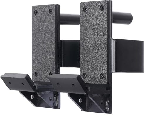 SYL Fitness J-Hooks for 3x3 Squat/Power Rack(1 Hole), Heavy Duty J-Cups Barbell Holder with UHMV Pads