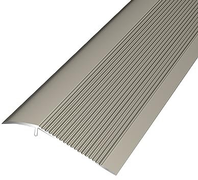 RIFWOVE Aluminium Boden Übergangsleiste, Abschlussprofil Alu,rutschfeste Übergangsprofil, Höhenausgleich 15-45mm, Türschwellen Leiste, Fuß-Boden-Leiste Höhen-Ausgleich (Color : Champagne)