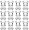 Set mit 12 kegelförmigen Kerzenhaltern aus Glas, für Hochzeit, Kirche, Heimdekoration, Candle-Light-Dinner, Jubiläum, Weihnachtsdekoration