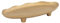 Kate and Laurel Alessia - Vassoio decorativo moderno in metallo, ovale, smerlato, 35,5 x 20,3 cm, color oro, per uso alimentare, con struttura ruvida e bordo decorato