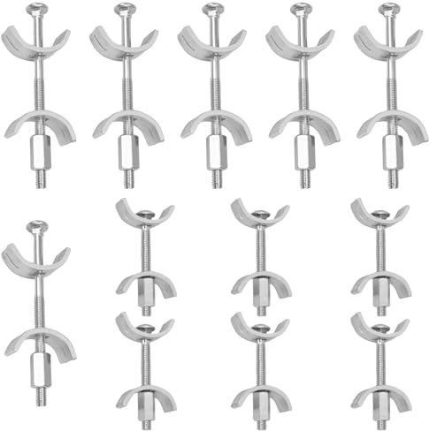 Boloest 12pcs Kitchen Countertop Connector Fasteners Furniture Connector Bolts Worktop Joint Connectors Accessories for Kitchen Worktops Bar Counters(65mm,100mm)
