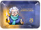 Granny's® Exclusive Rolling Tray aus Metall | 20,5 x 14,5 cm | Zum Drehen | Granny Design | IN Granny WE Trust