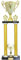 KDS XXL Luxus 80 cm Pokal DAX Säulen Gold mit Gravur