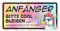 Auto-Magnet-Schild Anfänger Lama Bunt I 20 x 10 cm I kfz773
