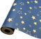 Rouleau de papier cadeau grand format, 60 cm x 12 m, recyclable, en kraft, motif étoiles bleues, pour Noël, anniversaire, Halloween, fête, festival