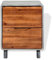 QJBSAVVA Schrank Schmal Beistelltisch Outdoor Zeitungsständer Nachtschrank - Nachttisch Beton Akazienholz Massiv 40 x 30 x 50 cm für Draußen Bedroom Living Room Wohnzimmer