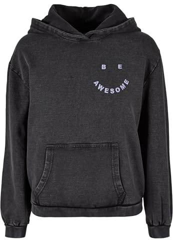 Miss Tee Herren Be Awesome EMB Hoody Black, XS