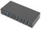 DIGITUS USB-Hub - 7 Ports - 7X USB-A - USB 3.0-5 Gbit/s - USB SuperSpeed - 15 kV ESD-Schutz - Hutschienenmontage - Metallgehäuse - Industrial Serie - Schwarz