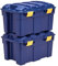 BANKERS BOX 40L Plastic Tote Box 2er-Pack, BPA-freies Polypropylen, 100% recycelte Deckel, verschachtelbar & stapelbar, geteilter Deckel, 33x39x59cm, vielseitig für Haus & Büro