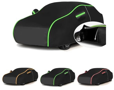Bache Voiture Exterieur pour Peuge𝙤t 307 CC 2003-2009(436×175.9×142.4cm),Housse de véhicule Imperméable Respirant Coupe-Vent Anti UV Housse Voiture avec Zip