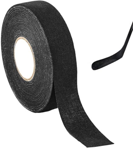 WUSJCOF 1 Pièce Ruban de Crosse Hockey Antidérapant Grip Sport Ruban Adhésif pour Crosse de Hockey (2,5cm*25m) (Noir)