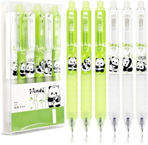 Xiaocanglan Radierbarer Kugelschreiber, 6 Stück Blau Tintenroller Radierbar Kugelschreiber Radierbar, 0.5mm Erasable Pen Gelschreiber Radierbare stifte für Studenten Geschenk Schulsachen Bürobedarf