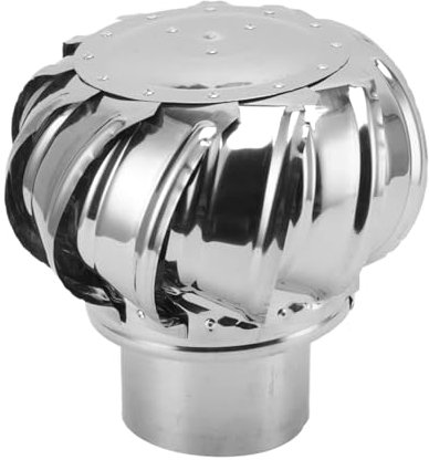 Comignolo Girevoli Ø 100/110/150/160/200mm Fumaiolo Comignolo in Acciaio Inox Fumaiolo Comignolo Cappello Canna Fumaria Stufe Legna, Pellet E Caldaie(Ø 110mm)