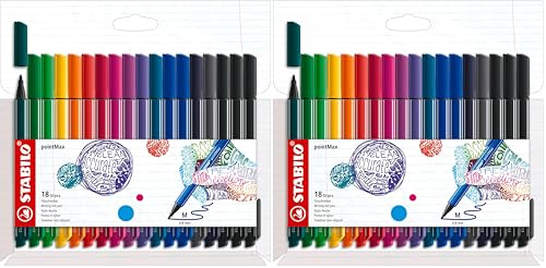 STABILO - Filzschreiber - pointMax -2x18er Pack