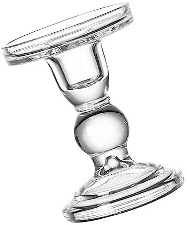 RORPOIR Glas-kerzenständer Vintage Hoch Kerzenhalter Aus Glas Für Kleine Kerzen Teelichthalter Klar Passend Für Dochte Und Kerzen Retro-Design Für Home Office Und Hochzeitsdekor