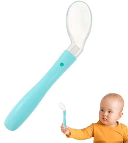Fütterlöffel für Kinder - Silikonlöffel für die erste Stufe, zum Trainieren des Lebensmittelschaufels, Autogeschirr - Essen Auto - Essen für Zuhause, Reisen Und Outdoor